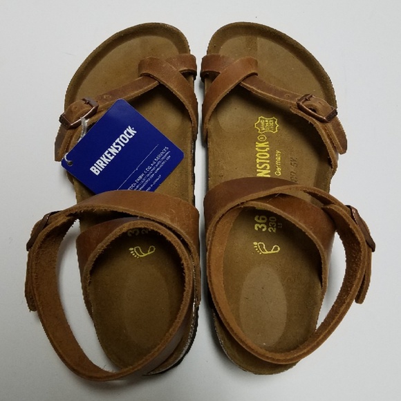 New Birkenstock Yara Antique Brown Sandals 36 - Picture 2 of 6